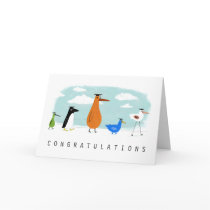 Bird Grads Congratulations Greeting Cards