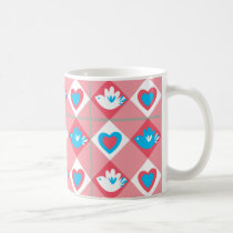 Bird & Heart Coffee Mug mugs