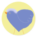 bird heart stickers