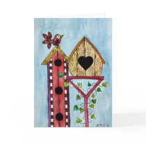 Bird House Greeting Card