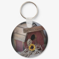 Bird House keychains