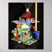 Bird House Poster