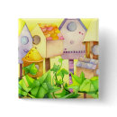 Bird Houses Button button