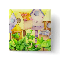 Bird Houses Button