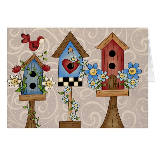Bird Houses Cards