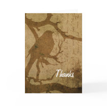 Bird in A Branch, Thanks Greeting Card