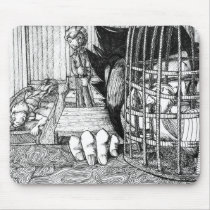 Bird in a Cage mousepads