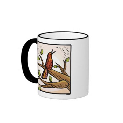Bird in a Tree Mugs by MugsMalone