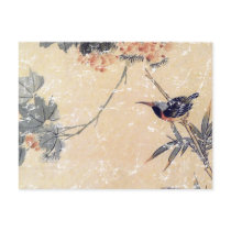 Bird in Bamboo Postcard