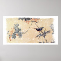 Bird in Bamboo Posters