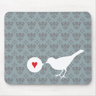Bird in Love mousepad mousepad