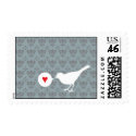 Bird in Love postage postage