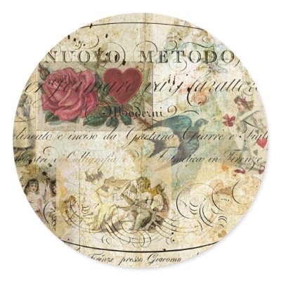 Bird in the Hand Round Stickers by FirstNightDesign