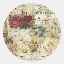 Bird in the Hand Round Stickers