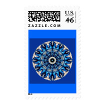 Bird Kaleidoscope postage by buffaloflats Bird Kaleidoscope postage