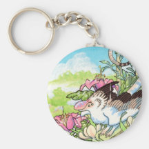 Bird lizard chimera keychain