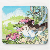 Bird lizard chimera mousepad mousepads