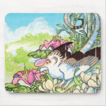 Bird lizard chimera mousepad