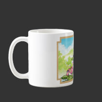 Bird lizard chimera mug