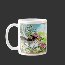 Bird lizard chimera mug - Two birds