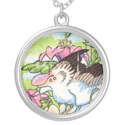 Bird Lizard Chimera necklace by thedancingemu