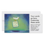 Bird lover art fun unique painting about identity picture card