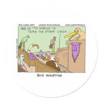 Bird Ministries Funny Tees Mugs Cards & Gifts stickers