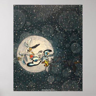 Bird Moon Poster by abnerharris