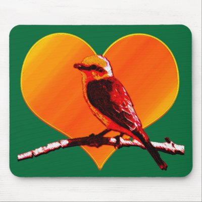 bird mouse pad by lissame73