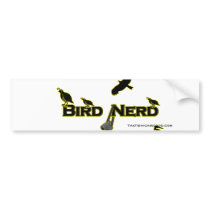 Bird Nerd Silhouette Bumper Sticker