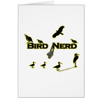 Bird Nerd Silhouette Greeting Card