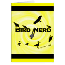 Bird Nerd Silhouette Card