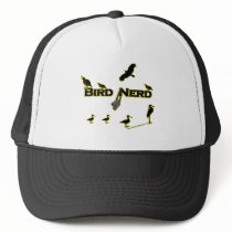 Bird Nerd Silhouette Mesh Hats