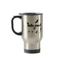 Bird Nerd Silhouette Coffee Mugs