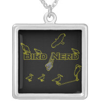 Bird Nerd Silhouette Jewelry