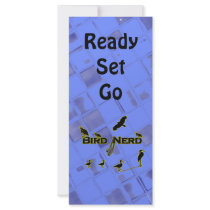 Bird Nerd Silhouette Rack Card