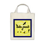 Bird Nerd Silhouette bags