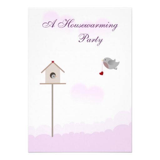 Bird Nest Housewarming Party Invitations