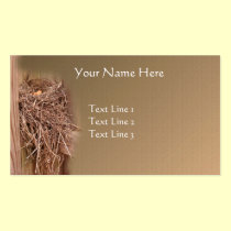 Bird Nest On Fence Nature Business Card business cards