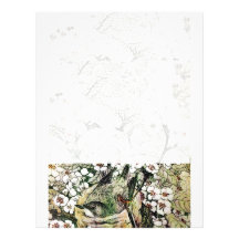 BIRD NEST ,white brown green yellow Letterhead Design