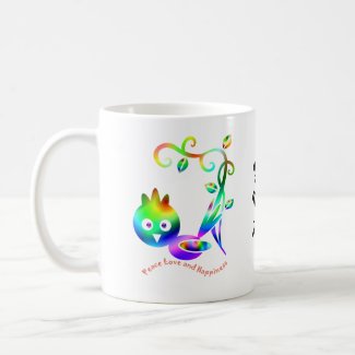 bird of happiness mug