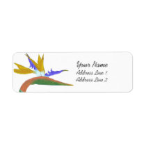 Bird Of Paradise Avery Return Address Label
