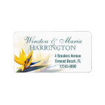 Bird of Paradise Custom Tropical Address Label labels