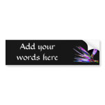 Bird of Paradise Flower (Colored Foil Effect) Bumper Sticker