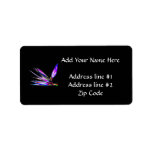 Bird of Paradise Flower (Colored Foil Effect) Personalized Address Labels