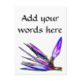 Bird of Paradise Flower (Colored Foil Effect) Post Card