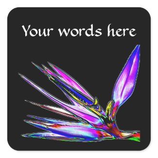 Bird of Paradise Flower (Colored Foil Effect)