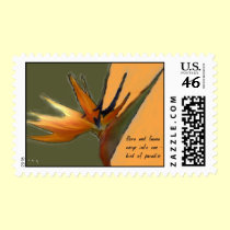 Bird of Paradise Haiku Postage postage