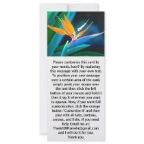Bird Of Paradise (Hawaii) Rack Cards