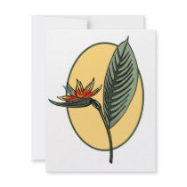 Bird of Paradise invitations